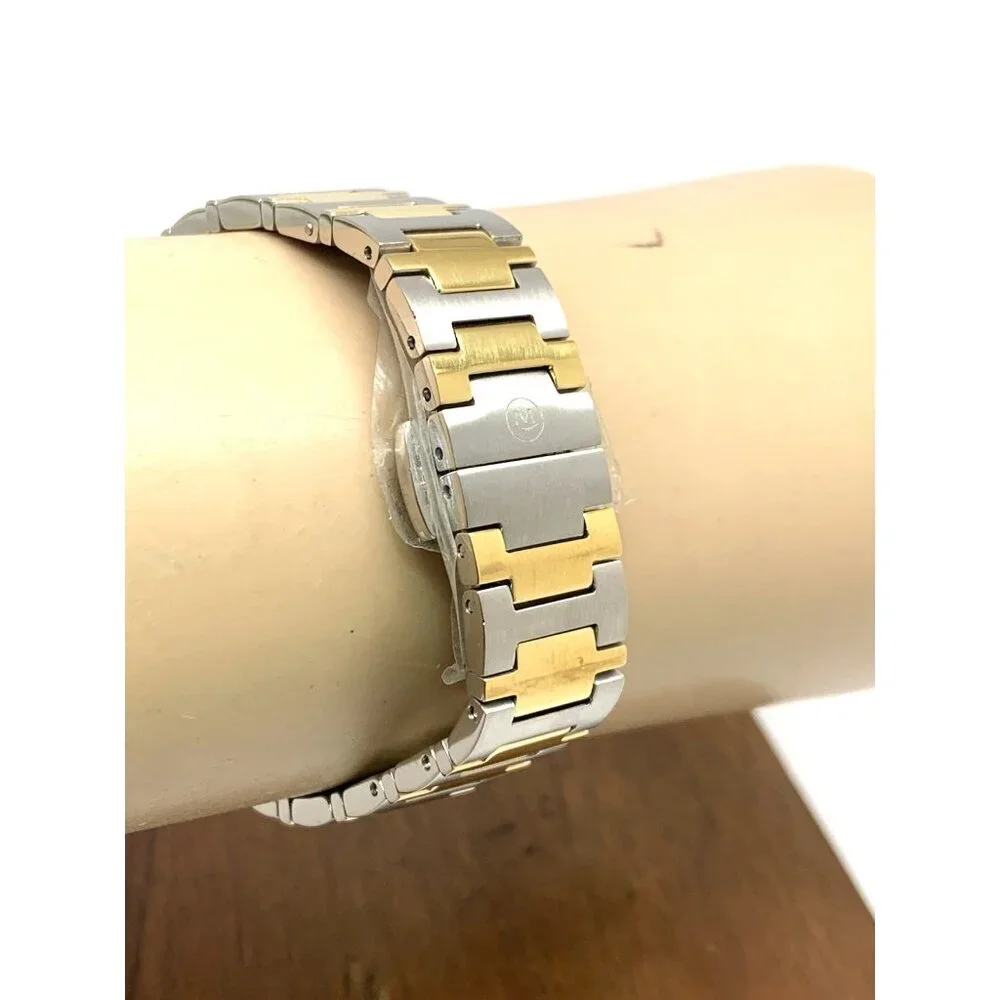 Movado Women's Watch 0607679 Museum Black Dial Swiss Automatic 2-Tone Steel 32mm